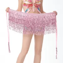 1 szt Damski Cekin Spódnice Brokat Taniec brzucha Biodro Spódnice Frędzle Szaliki Zachwycać się Spódnice Zawinąć Impreza Kostium Dama Seksowny Taniec brzucha Biodro Szaliki