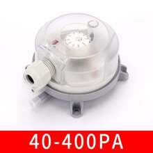 Differential Pressure Switch Air Differential Pressure Gauge Gas Flowmeter Fire Ventilation Sensor Air Pressure Switch - White - View 7