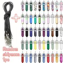 1/5/10/20入組多色水晶玻璃石頸鍊,最佳的摯友、情人節、情侶、度假禮物,隨機 - 彩色 - 查看 9