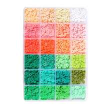 4800 件 48 色聚合物粘土珠套装，扁平和圆形隔珠，适用于 DIY 耳环和手镯制作，珠宝制作全套完美礼品套装 - 彩色 - 查看 3