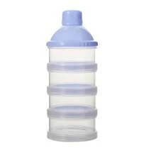1 pieza Contenedor de almacenamiento de 4/5 niveles para leche en polvo/cereales de arroz/snacks, desmontable y portátil - Azul - Ver 1