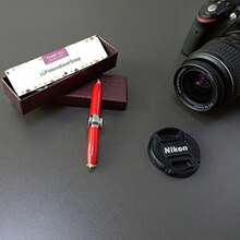 Fidget Gyro Pen With LED Light To Stress Reducer Thinking Ballpoint Pen Gift Pen Anti Stress Anxiety - Black - View 6