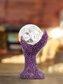 1pc Purple Crystal Ball Holder Display Stand For Home Living Room Study Table Decoration Gift - Multicolor - View 4