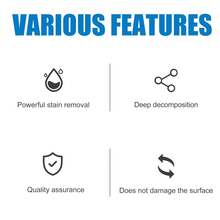 馬桶碗氧活清潔劑,家用潔劑,可清除浴室馬桶污漬 - 白色 - 查看 2