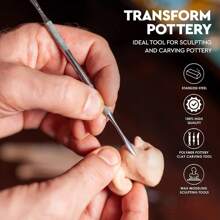 1入隨機顏色雕刻工具不銹鋼塑形工具雕刻刀具 - 彩色 - 查看 1