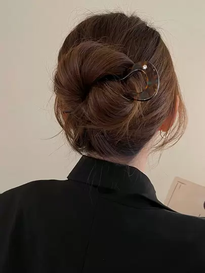 1 st. hårspänne i ombre-acetat för kvinnor, lämplig för dagligt bruk, lämplig för tunt eller normalt hår, bröllop, håraccessoarer, huvudaccessoarer