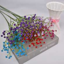 5入組發亮雪花草,共108朵花,豪華人造花束禮品,適用於情人節,餐桌裝飾品,客廳家飾,中心點,插花裝置 - 紫色 - 查看 3