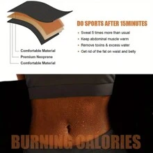 1pc Waist Shaping Belt For Shaping Abdomen, Self Cultivation, Sweating Training Device, Adjustable Waistband Lumbar Support For Weight Loss Exercise Waist Belt Suitable For Workout Home Sports And Walk