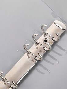 1pc A5 Creative Pvc Transparent Notebook Cover With Detachable Loose-Leafs, Memo Pad,Back To School,School Supplies