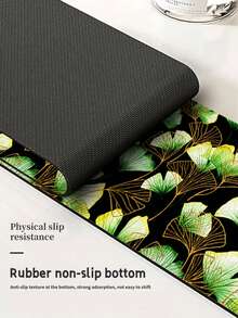 1入銀杏葉印花矽膠除臭水龍頭墊,防滑,適用於浴室和廚房的各種水龍頭 - 彩色 - 查看 10