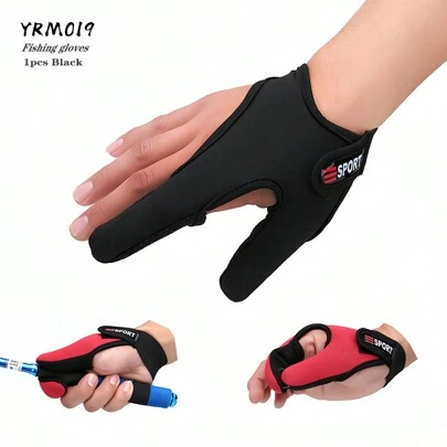 Guantes De Pesca Con Protección Para 2 Dedos, Transpirables, Antideslizantes, Anti-corte, Para Pesca De Carpa Al Aire Libre Con Accesorios Para La Pesca