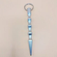 街頭1入組多色金屬鑰匙扣棒，創意防身工具不伸縮式，適用於女性、學生和夜晚外出，男女皆宜使用於防身上 - 彩色 - 查看 10