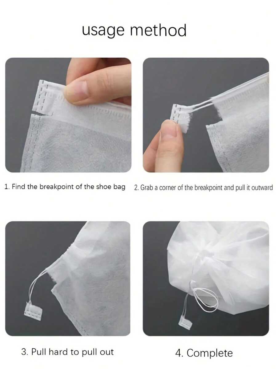 5/10/15/20pcs Portable Travel Shoe Bags, SpaceSaving DustProof