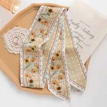 1個向日葵圖案頭巾 - 彩色 - 查看 4