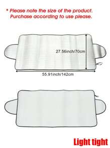 汽車擋風雪遮陽罩 - 銀色 - 查看 3