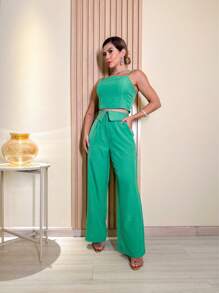 Women Two-Piece Outfits - 綠色 - 查看 1