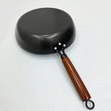 中式錘紋鑄鐵煎鍋 - 黑色 - 查看 6