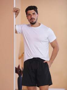 Men Beach Shorts - màu đen - Xem 2