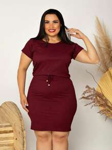 Women Dresses - Màu Đỏ Sâu - Xem 1