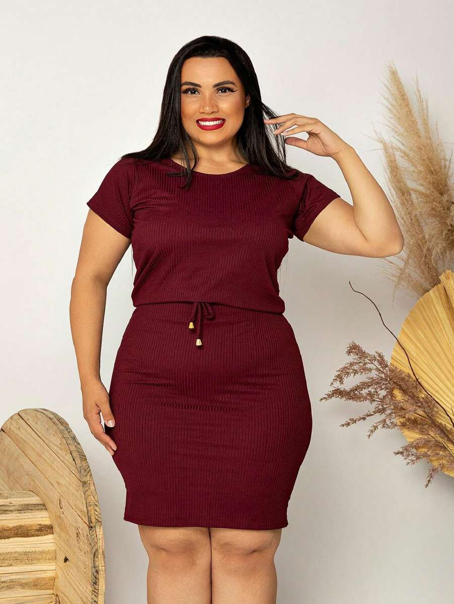 Women Dresses - Màu Đỏ Sâu - Xem 1