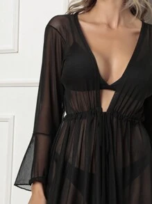 Women Cover Ups - Black - View 2