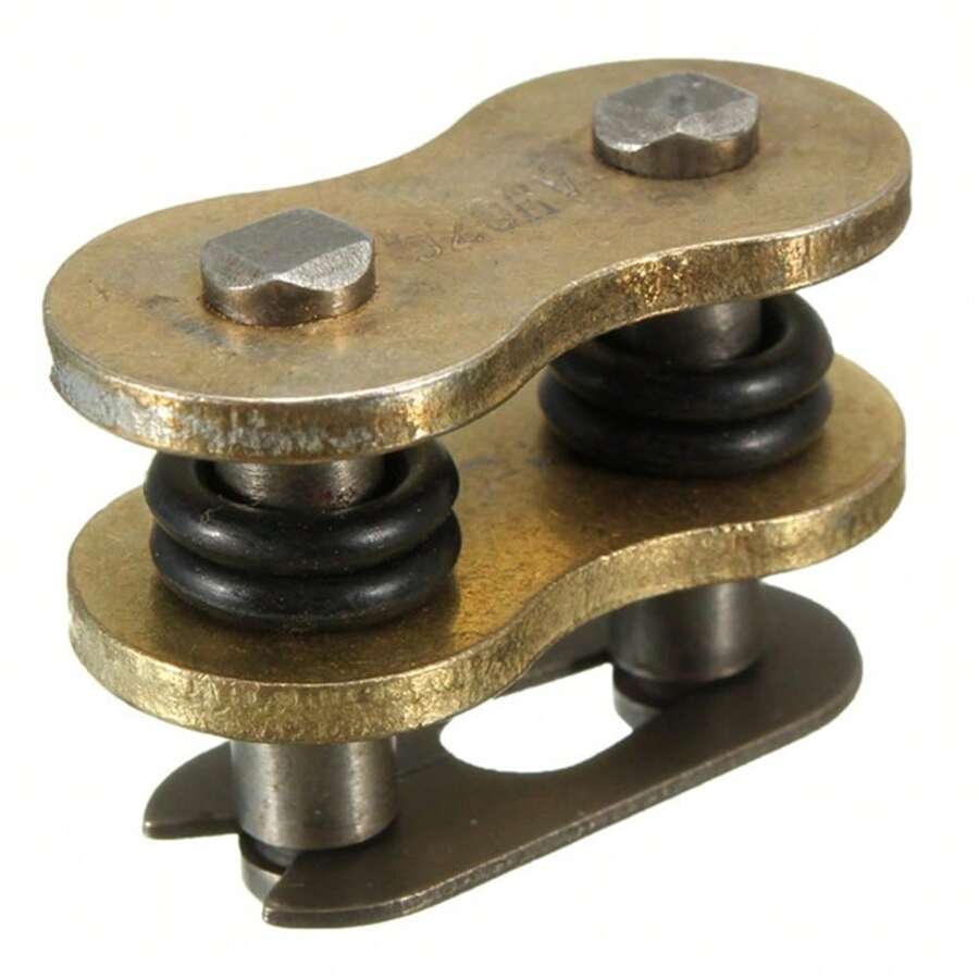 6 件裝重型金色 520h 530h 鏈條扣連接器主接頭連桿帶 O 型環用於越野摩托車 - 530H-6PCS - 查看 1