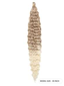 Cabelo De Crochê Onda Do Oceano 30 Polegadas 1 Pacote Cabelo De Crochê De Onda Profunda Longo Cabelo Trançado Ondulado De Cabelo Sintético Curly Crochet Hair Para (30 Polegadas,1 Pacote,27/613#) - Degradê - Ver 2