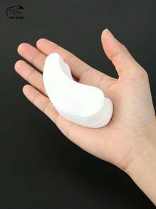 100pcs Dry Disposable DIY Non-Woven Eye Mask Paper Non-Sticky DIY Eye Care Mask For Home Skincare & Spa Salon Use Cosmetic Facial Paper For Toner, Serum, Or Lotion,Moisturizing Pure DIY Eye Pad Sheet For Under Eye Dark Circles, DIY Eye Skin Care Supplies - White - View 9