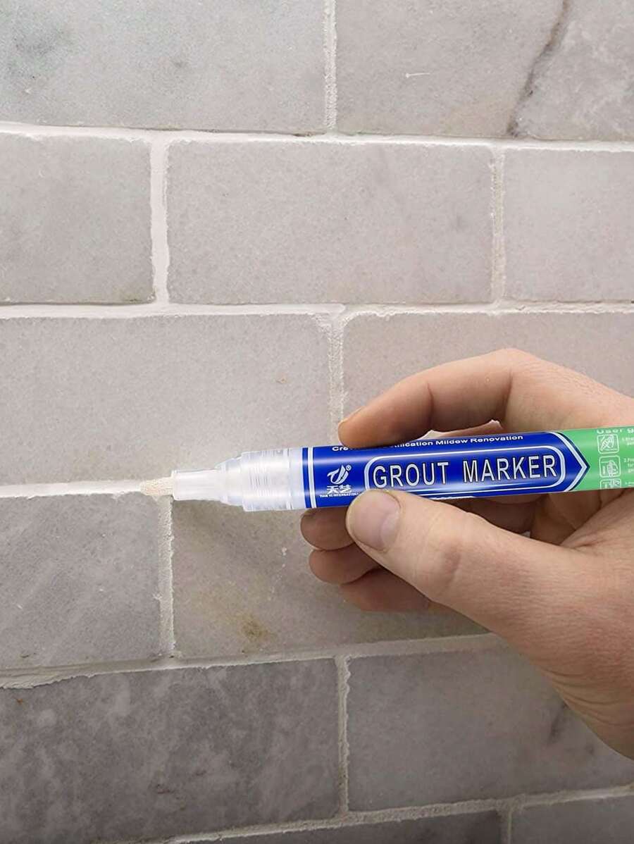Grout Pen White Tile Paint Marker Waterproof Grout Paint, Tile Grout
