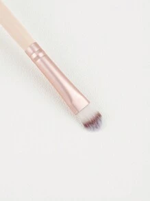 1支粉色蓮花雕花遮瑕/唇彩/粉底/修容混合化妝刷工具 - 藕粉色 - 查看 7