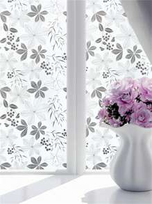 1Roll Self Adhesive Window Privacy Film , Sun Blocking Window Film Frosted Winodw Glass Covering Heat Control Window Tint 3D Insulation Window Glass Sticker For Home - Multicolor - View 7