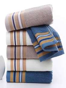 1入輕盈實色寬編毛巾/浴巾,吸水性強,可用作吹髮毛巾、面巾或浴巾 - 棕色 - 查看 3