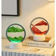 1入時尚LED桌燈移動3D潮流流沙藝術產品，快速沙畫與LED燈組合 - 流沙燈 - 查看 4