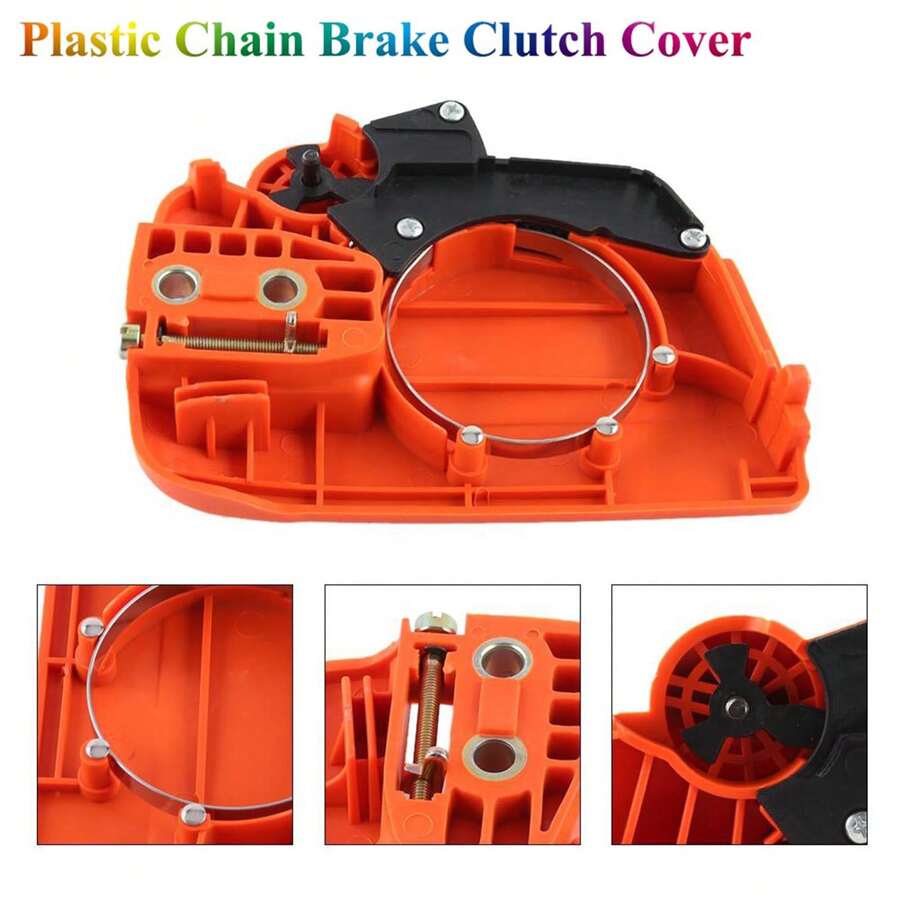 WALFRONT New Chain Clutch Sprocket Cover Chain Brake Assembly Fits For ...