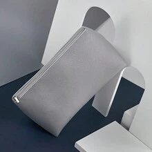 1個實色防水旅行化妝包,大容量化妝包 - 黃色 - 查看 2