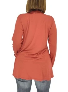 Women Cardigans - 亮橙色 - 查看 3