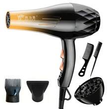 DELIYA [歐規](800W)吹風機套裝，適用於家庭使用的專業直流馬達快速乾燥，具有2種速度、3種熱度設定，贈品(擴散器、噴嘴、梳子) - 紫色 - 查看 2