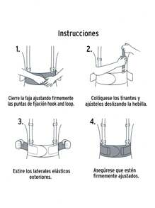 Faja lumbar naranja c/cintas de alta visibilidad, G, Truper FAJA-LN - Negro - Ver 3