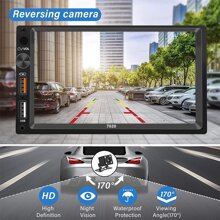 Car Stereo With 7 Inch Touch Screen Mirrorlink Hd Bluetooth 7020 Pro - Black - View 3