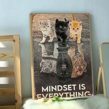 1入組全方位方形鑽石畫，動物鑽石馬賽克貓圖片，鑲嵌手工藝品 - 彩色 - 查看 1