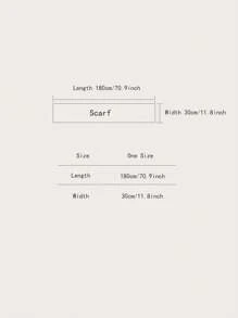 1條男款高級仿喀什米爾毛紋紋結巴掌圍巾,溫暖時尚,適合與外套一起戶外使用 - 彩色 - 查看 4