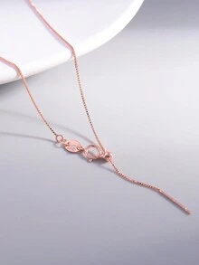 1入組時尚純銀球裝飾銀項鍊適合女士適合派對