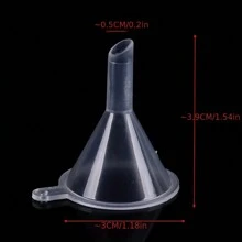 10Pcs Clear Plastic Mini Funnel For Lab Bottles, Essential Oils, Perfumes, Spices, Sand Art, And Powder - Essential Tool For Accurate Measurement And Transfer, Living Room Home Bedroom Bathroom House Decor, Travel Stuff, Wedding, Party, Birthday, Gifts For Men Mom Dad Friends, New Years, Accessories, Funny Gift