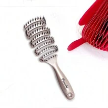 Gold Boar Bristle Vent Brush For Men & Women, Scalp Massage Hair Brush Comb - Gold - View 3
