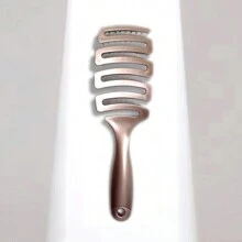Gold Boar Bristle Vent Brush For Men & Women, Scalp Massage Hair Brush Comb - Gold - View 4