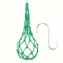1pc New Hanging Parrot Feeder For Fruits & Vegetables, Hand-Made Woven Chicken Foraging Toys - Green - View 7