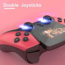 1 Piece Mini Portable Game Console 800 Mha For PS5, Retro Style Gamepad, 3500 Games For  GBA MEGA, Nostalgic Classic Game Console, Birthday Gifts Gifts - Red - View 4