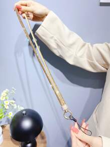 Luxury Gold Plated Crystal Phone Lanyard - Gold - View 2