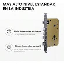 Cerradura Chapa Digital Lagom Ttlock-k7 Alarma Inteligente 5 Maneras Para Abrir La Puerta Huella Contraseña App Tarjeta Ic Llave Cilindro De Cerradura De Nivel C Anti-electromagnética - Negro - Ver 7
