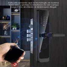 Cerradura Chapa Digital Lagom Ttlock-k7 Alarma Inteligente 5 Maneras Para Abrir La Puerta Huella Contraseña App Tarjeta Ic Llave Cilindro De Cerradura De Nivel C Anti-electromagnética - Negro - Ver 11